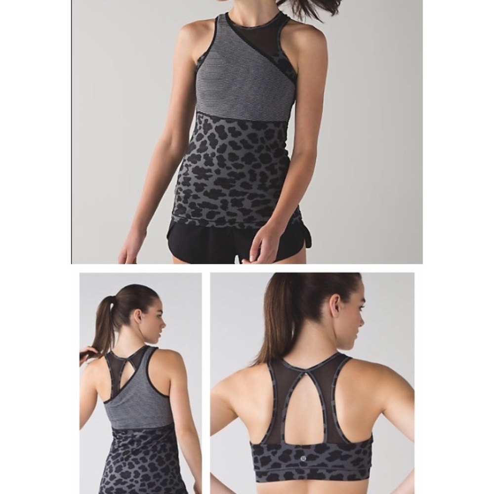 Lululemon “All Meshed Up” tank/bra set